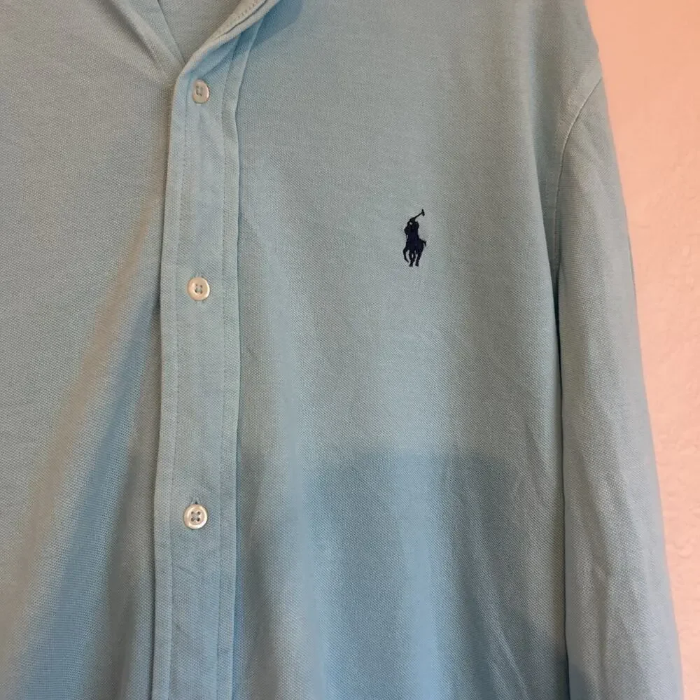 Polo Ralph Lauren Featherweight Mesh Shirt Men’s XL Button Down Long Sleeves